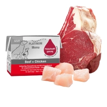 Platinum Natural Menu hovězí + kuře 90 g
