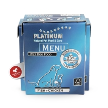 Platinum Natural Menu kuře + mořské ryby 375 g