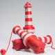 Rogz Lighthouse plovoucí hračka pro psy 24 cm