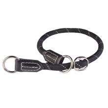 Rogz Rope Control polostahovací obojek černý vel. L