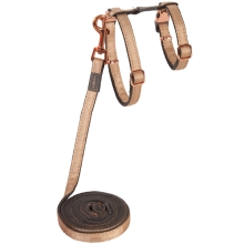 Rogz Urban Cat postroj s vodítkem pro kočky Gold Rush vel. S 