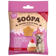 Soopa Healthy Bites pamlsky Cupcake s jahodami a kokosem 50 g