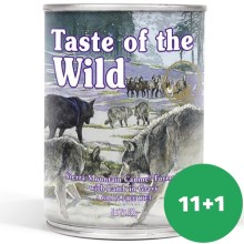 Taste of the Wild Sierra Mountain konzerva 390 g SET 11+1 ZDARMA