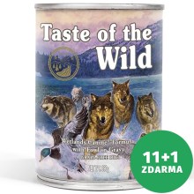 Taste of the Wild Wetlands konzerva 390 g SET 11+1 ZDARMA