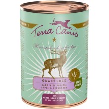 Terra Canis Grain Free konzerva zvěřina s bramborem, jablkem a brusinkami 400 g Terra Canis Grain Free konzerva zvěřina s bramborem, jablkem a brusinkami 400 g