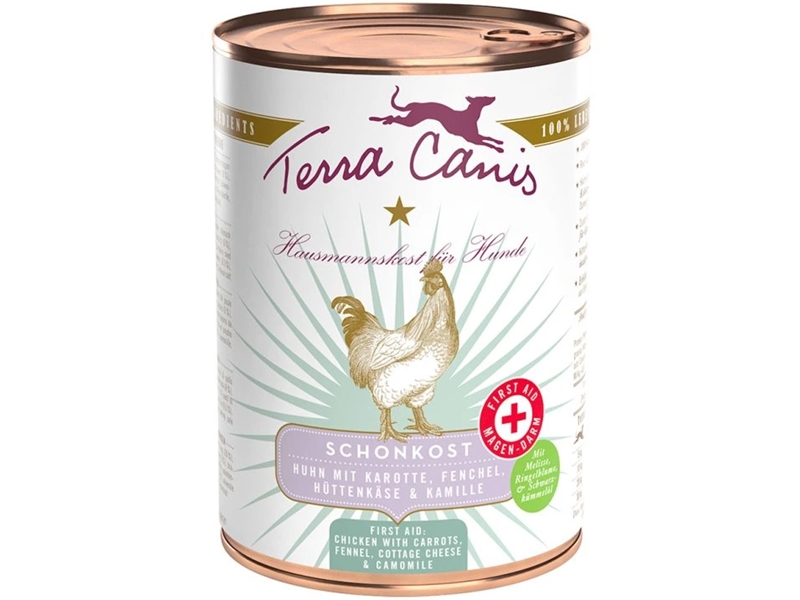 Terra Canis konzerva První pomoc při průjmu kuře s mrkví 400 g