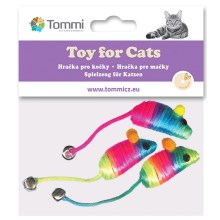 Tommi Rainbow myšky s rolničkou pro kočky 3 ks