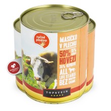 Topstein konzerva Masíčko v plechu hovězí 800 g