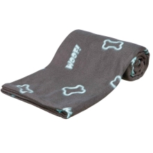 Trixie Beany flísová deka s kostičkami šedá 150 cm