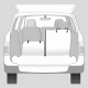Trixie dělitelný autopotah do zavazadlového prostoru béžový 1,3 m