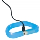 Trixie Flash USB plochý svítící obojek široký L-XL modrý ARCHIV