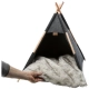 Trixie jeskyňka pro kočky Tipi antracitová 65 cm