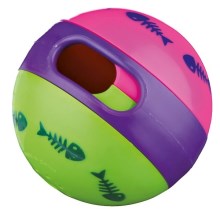 Trixie míč na pamlsky s kostrami rybiček pro kočky 6 cm