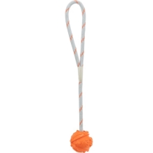 Trixie plovoucí vrhací míč na šňůře oranžový 4,5 cm/35 cm