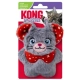 Vánoční hračka Kong Snuzzles Mouse pro kočky MIX barev 10 cm