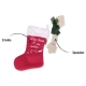 Vánoční hračka pro psy P.L.A.Y. ponožka s překvapením 29 cm ARCHIV
