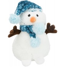 Vánoční plyšový sněhulák s čepičkou Trixie 20 cm