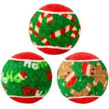 Vánoční tenisové míčky Kong SqueakAir vel. M (6 ks)