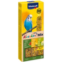 Vitakraft Kracker Trio Mix tyčinky pro andulky banán, bylinky a kiwi (3 ks)