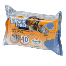 Vlhčené ubrousky pro psy a kočky Ferplast Genico Talc (40 ks)