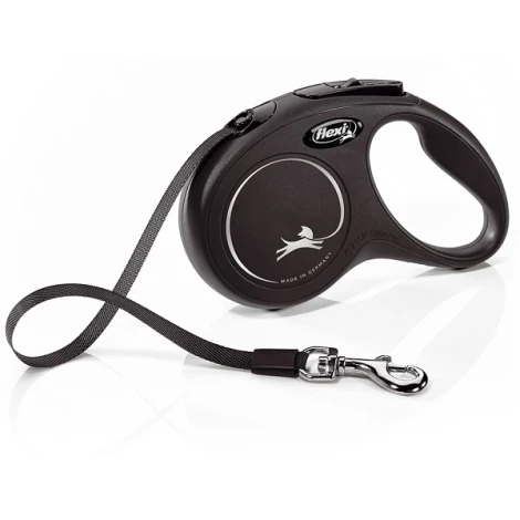 Vodítko Flexi Classic S pásek 5 m/15 kg černé