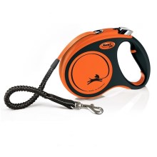 Vodítko Flexi Xtreme M pásek 5 m/35 kg oranžové