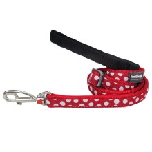 Vodítko Red Dingo S 1,8 m White Spots on Red