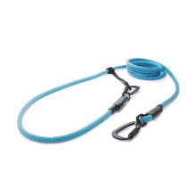 Vodítko Tamer Easy Long Twist 2,5 m/8-50 kg tyrkys s červenou VÝPRODEJ