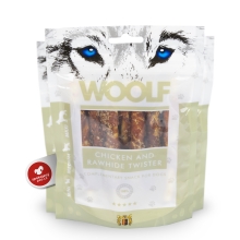 Woolf Chicken & Rawhide Twister 100 g