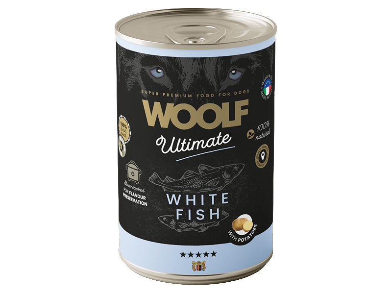 Woolf Ultimate konzerva White Fish with Potatoes 400 g