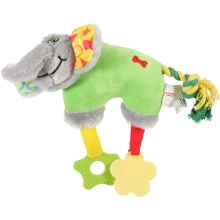 Zolux Elephant plyšová hračka pro psy zelená 20 cm