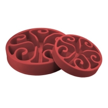 Zpomalovací miska Eat Slow červená S